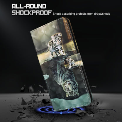 For Samsung Galaxy A14 5G 3D Painting Pattern TPU + PU Phone Case(Cat Tiger) - Galaxy Phone Cases by buy2fix | Online Shopping UK | buy2fix