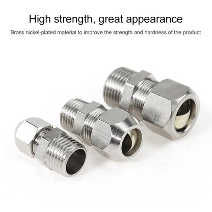 PC12-03 LAIZE Nickel Plated Copper Reducer Straight Pneumatic Quick Fitting Connector - Interface Series by LAIZE | Online Shopping UK | buy2fix