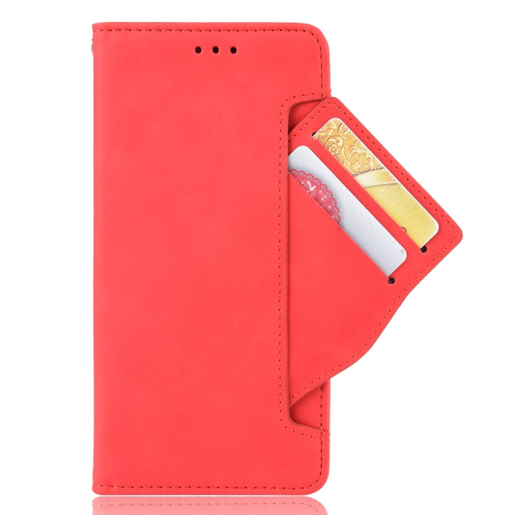 For T-Mobile REVVL 6 Pro 5G Skin Feel Calf Texture Card Slots Leather Phone Case(Red) - More Brand by buy2fix | Online Shopping UK | buy2fix