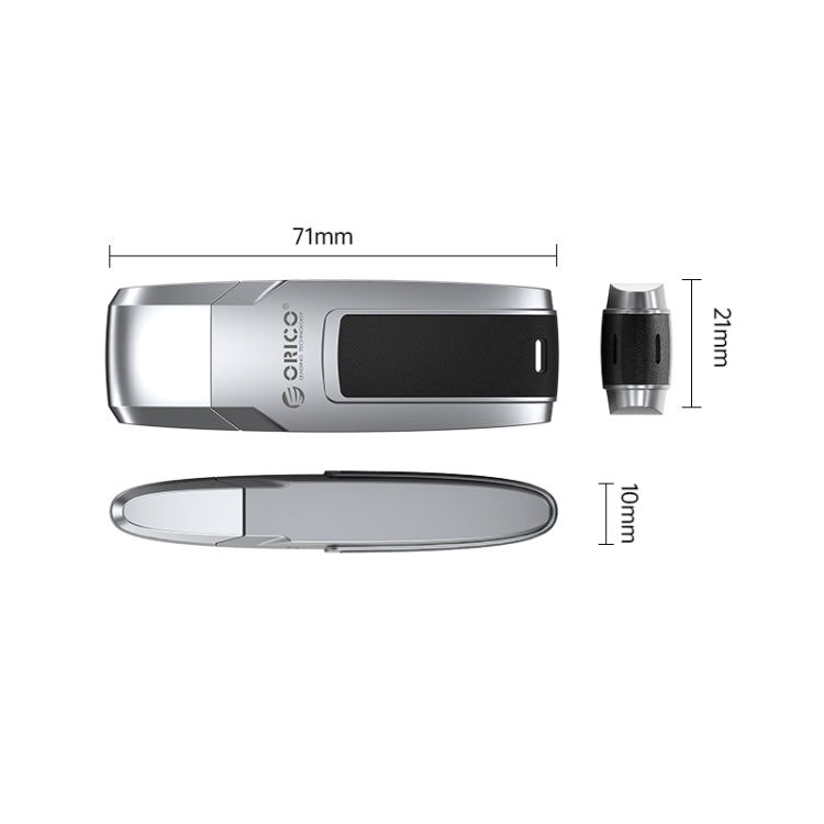 ORICO USB Flash Drive, Read: 100MB/s, Write: 50MB/s, Memory:32GB, Port:USB-A(Silver) - USB Flash Drives by ORICO | Online Shopping UK | buy2fix