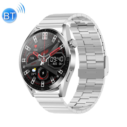 Ochstin 5HK3 Plus 1.36 inch Round Screen Bluetooth Smart Watch, Strap:Stainless Steel(Silver) - Smart Wear by OCHSTIN | Online Shopping UK | buy2fix