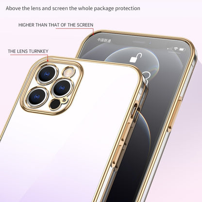 For iPhone 14 Pro SULADA Iridescence Series Plating Transparent Gradient Phone Case(Gold) - iPhone 14 Pro Cases by SULADA | Online Shopping UK | buy2fix