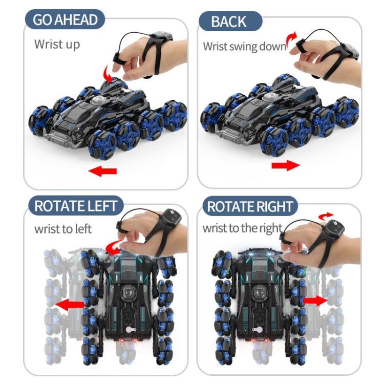 DM-558 Eight Wheel Stunt Drift Spray Remote Control Car, Specification:Single Control(Blue) - RC Cars by buy2fix | Online Shopping UK | buy2fix