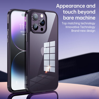 For iPhone 14 SULADA Metal Frame + Nano Glass + TPU Phone Case(Black) - iPhone 14 Cases by SULADA | Online Shopping UK | buy2fix