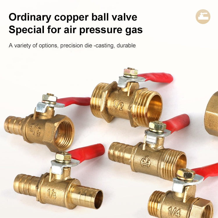 LAIZE Pneumatic Hose Connector Copper Ball Valve, Specification:Double Outside 3 3/8 inch -  by LAIZE | Online Shopping UK | buy2fix