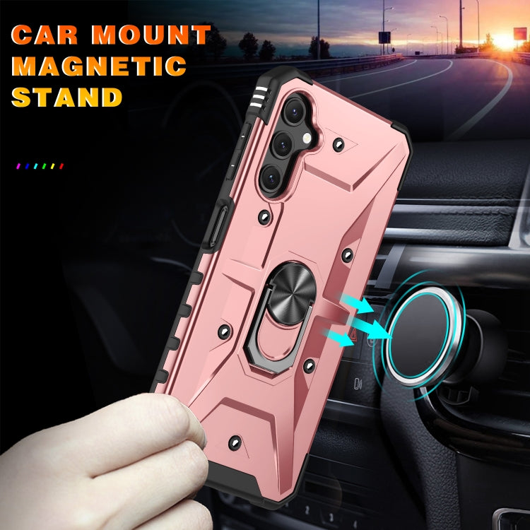 For Samsung Galaxy A14 5G Ring Holder Phone Case(Rose Gold) - Galaxy Phone Cases by buy2fix | Online Shopping UK | buy2fix