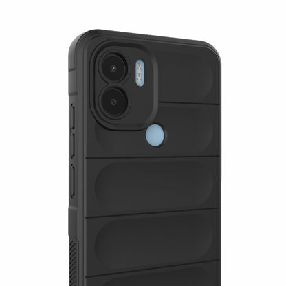 For Xiaomi Redmi A1+ 4G Global Magic Shield TPU + Flannel Phone Case(Black) - Xiaomi Cases by buy2fix | Online Shopping UK | buy2fix