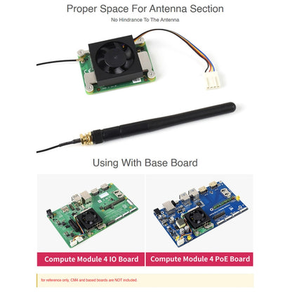 Waveshare Dedicated 3007 Cooling Fan for Raspberry Pi Compute Module 4 CM4, Power Supply:5V - Other Accessories by WAVESHARE | Online Shopping UK | buy2fix