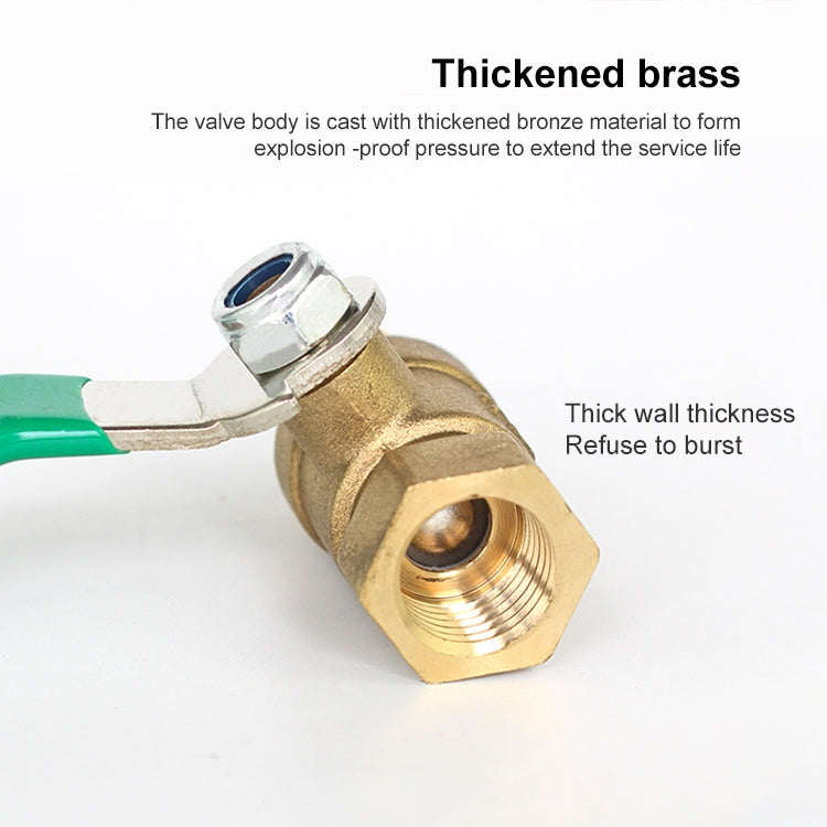 LAIZE Pneumatic Hose Connector Thickened Brass Ball Valve, Size:Outside 4 Point-Barb 8mm -  by LAIZE | Online Shopping UK | buy2fix