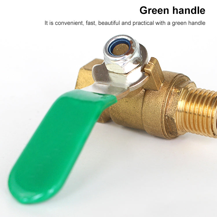 LAIZE Pneumatic Hose Connector Thickened Brass Ball Valve, Size:Outside 4 Point-Barb 12mm -  by LAIZE | Online Shopping UK | buy2fix