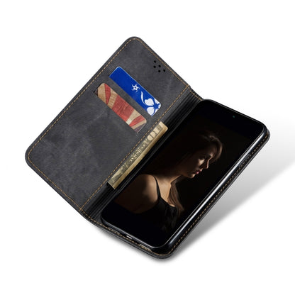 For Xiaomi Redmi Note 12 Pro+ China Denim Texture Leather Phone Case(Black) - Note 12 Pro+ Cases by buy2fix | Online Shopping UK | buy2fix