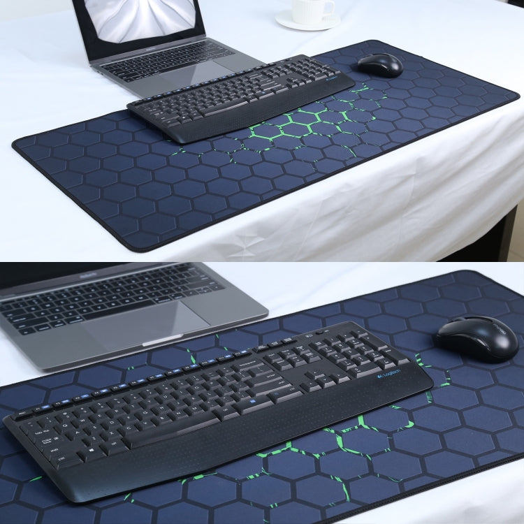 Anti-Slip Rubber Cloth Surface Game Mouse Mat Keyboard Pad, Size:80 x 30 x 0.2cm(Green Honeycomb) - Mouse Pads by buy2fix | Online Shopping UK | buy2fix