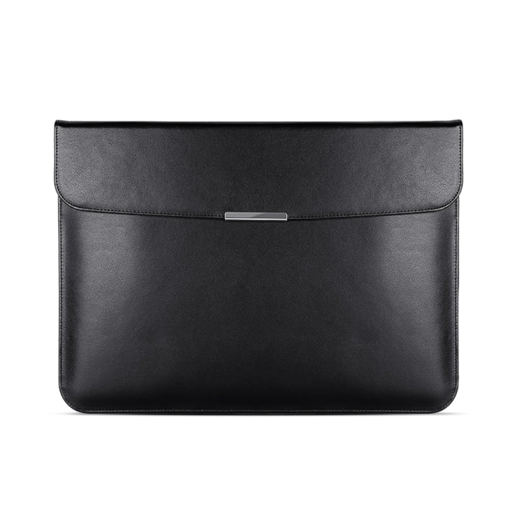 For 13.3 / 13.6 / 14 inch Laptop Ultra-thin Leather Laptop Sleeve(Black) - 13.3 inch by buy2fix | Online Shopping UK | buy2fix