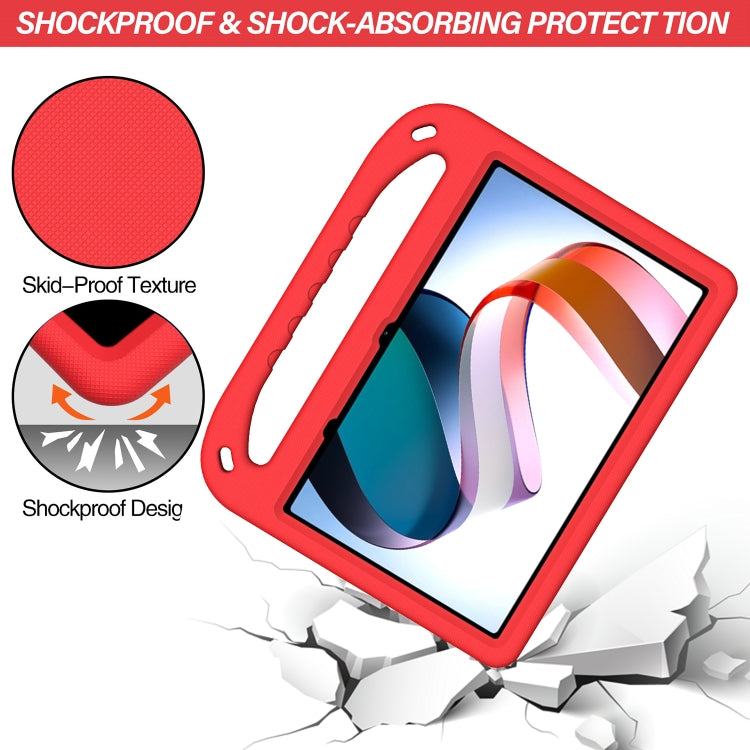 For Xiaomi Redmi Pad 10.61 Handle Portable EVA Shockproof Tablet Case(Red) -  by buy2fix | Online Shopping UK | buy2fix