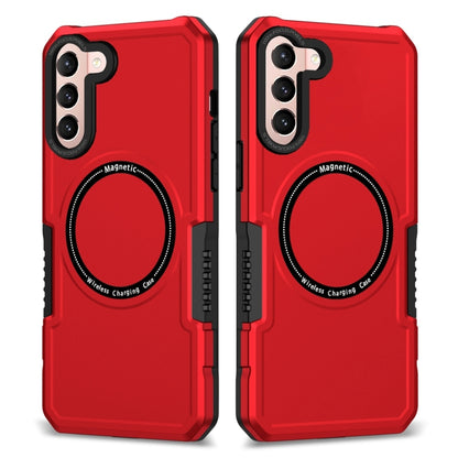 For Samsung Galaxy S21 5G MagSafe Shockproof Armor Phone Case(Red) - Galaxy S21 5G Cases by buy2fix | Online Shopping UK | buy2fix