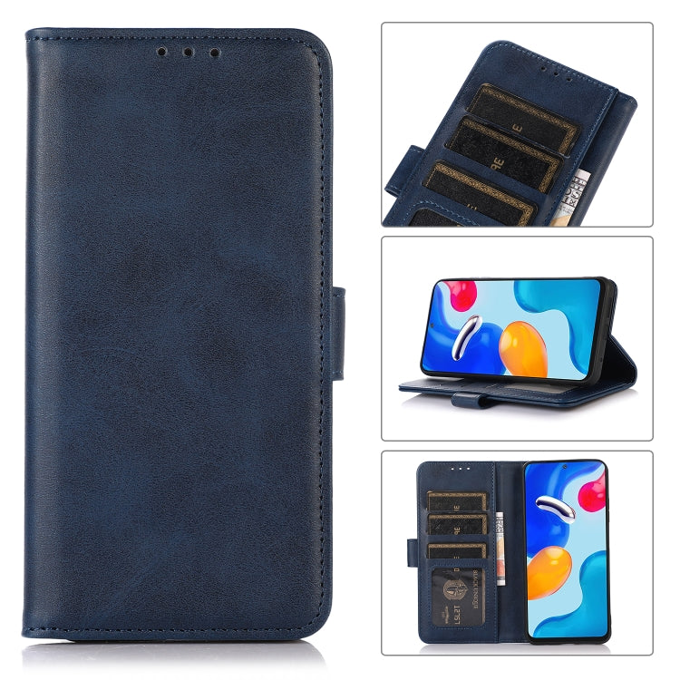 For Samsung Galaxy A54 5G Cow Texture Leather Phone Case(Blue) - Galaxy Phone Cases by buy2fix | Online Shopping UK | buy2fix