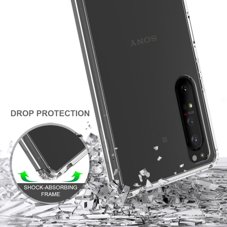 For Sony Xperia 1 II Scratchproof TPU + Acrylic Protective Case(Black) - Mobile Accessories by buy2fix | Online Shopping UK | buy2fix