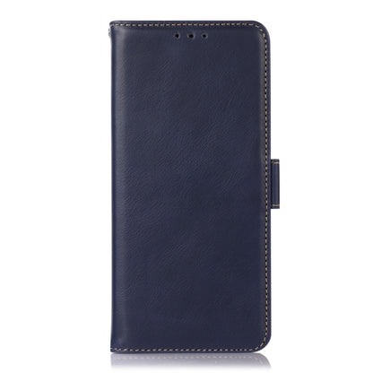 For Samsung Galaxy A04e Crazy Horse Top Layer Cowhide Leather Phone Case(Blue) - Galaxy Phone Cases by buy2fix | Online Shopping UK | buy2fix