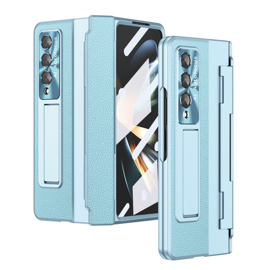 For Samsung Galaxy Z Fold4 Integrated Full Coverage Phone Case with Hinge(Blue) - Galaxy Z Fold4 5G Cases by buy2fix | Online Shopping UK | buy2fix