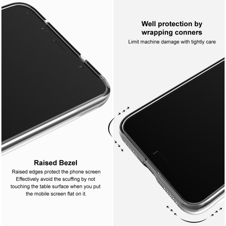 For Google Pixel 7 Pro IMAK UX-5 Series Transparent Shockproof TPU Protective Phone Case(Transparent  Black) - Google Cases by imak | Online Shopping UK | buy2fix