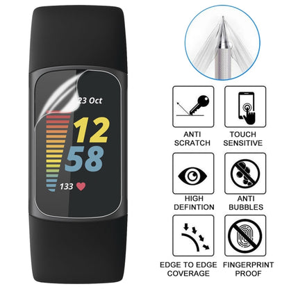 For Fitbit Charge 5 Soft Hydrogel Film Watch Screen Protector - Screen Protector by buy2fix | Online Shopping UK | buy2fix