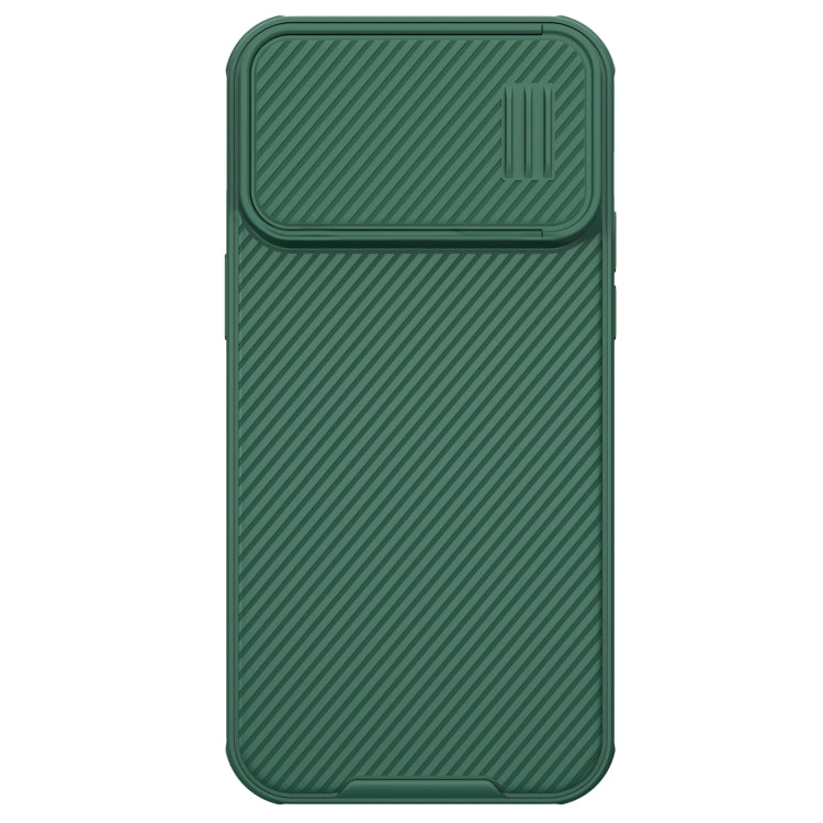 For iPhone 14 Pro Max NILLKIN CamShield S PC Phone Case(Green) - iPhone 14 Pro Max Cases by NILLKIN | Online Shopping UK | buy2fix