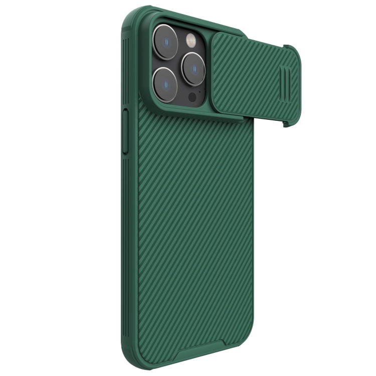 For iPhone 14 Pro Max NILLKIN CamShield S PC Phone Case(Green) - iPhone 14 Pro Max Cases by NILLKIN | Online Shopping UK | buy2fix