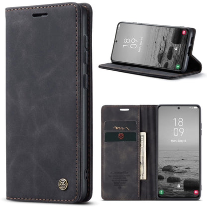 For Samsung Galaxy S23+ 5G CaseMe 013 Multifunctional Horizontal Flip Leather Phone Case(Black) - Galaxy S23+ 5G Cases by CaseMe | Online Shopping UK | buy2fix