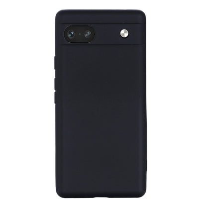 For Google Pixel 7a Pure Color Liquid Silicone Shockproof Phone Case(Black) - Google Cases by buy2fix | Online Shopping UK | buy2fix