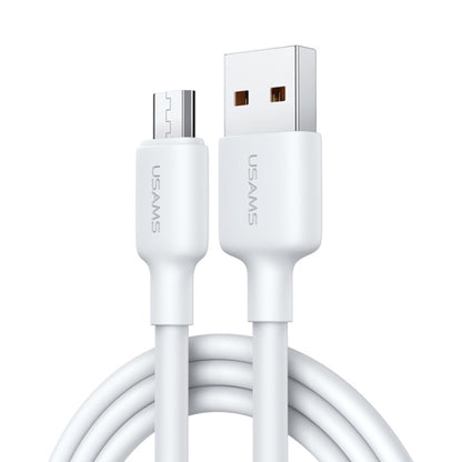 USAMS US-SJ607 U84 2A USB to Micro USB Charging Data Cable, Cable Length:1m(White) -  by USAMS | Online Shopping UK | buy2fix