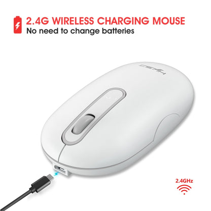 HXSJ T15 2.4GHz 4 Keys Wireless Mute Mouse(White) - Wireless Mice by HXSJ | Online Shopping UK | buy2fix