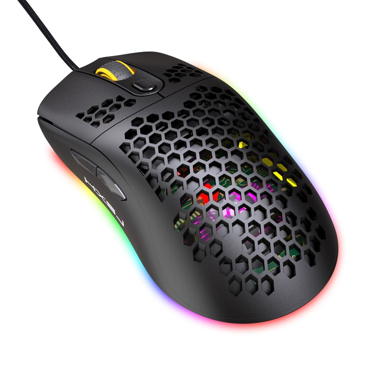 HXSJ X600 6 Keys RGB Luminous Macro Programming Wired Gaming Mouse(Black) -  by HXSJ | Online Shopping UK | buy2fix