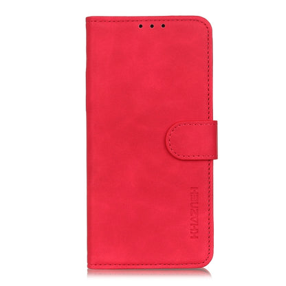 For Google Pixel 7a KHAZNEH Retro Texture Flip Leather Phone Case(Red) - Google Cases by buy2fix | Online Shopping UK | buy2fix