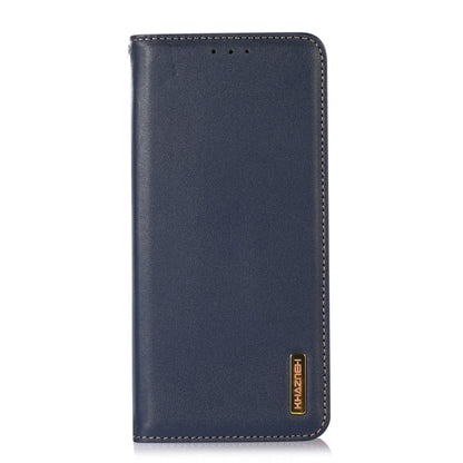 For Samsung Galaxy M14 5G KHAZNEH Nappa Top Layer Cowhide Leather Phone Case(Blue) - Galaxy Phone Cases by buy2fix | Online Shopping UK | buy2fix