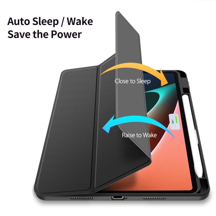 For Xiaomi Pad 6 / 6 Pro DUX DUCIS TOBY Series Antiskid Leather Tablet Case with Sleep / Wake-up Function(Black) -  by DUX DUCIS | Online Shopping UK | buy2fix