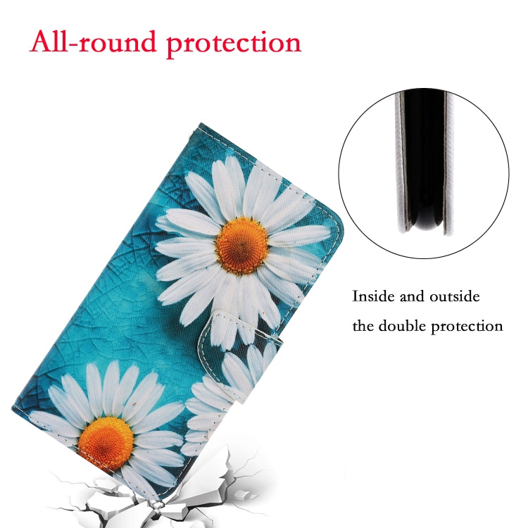 For Xiaomi Redmi Note 12 5G Global/Poco X5 Colored Drawing Pattern Flip Leather Phone Case(Daisy) - Note 12 Cases by buy2fix | Online Shopping UK | buy2fix