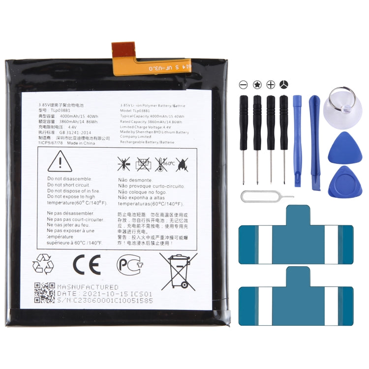 For Alcatel 3v 2019 5032w 4000mAh Battery Replacement tlp038b1 - Others by buy2fix | Online Shopping UK | buy2fix