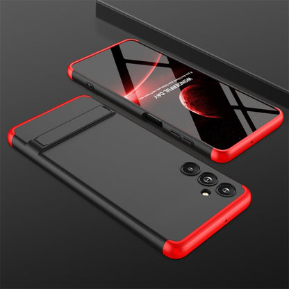 For Samsung Galaxy F54 GKK Three Stage Splicing Full Coverage PC Phone Case(Black Red) - Galaxy Phone Cases by GKK | Online Shopping UK | buy2fix