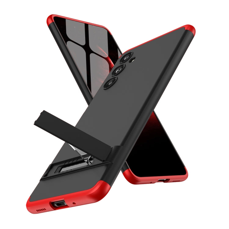 For Samsung Galaxy F54 GKK Three Stage Splicing Full Coverage PC Phone Case(Black Red) - Galaxy Phone Cases by GKK | Online Shopping UK | buy2fix