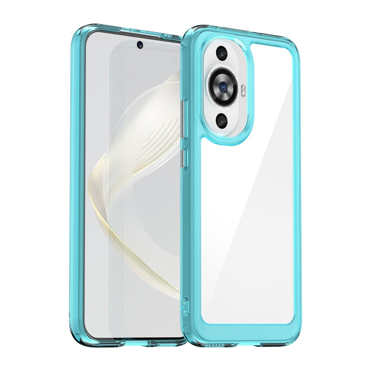 For Huawei Nova 11 Colorful Series Acrylic + TPU Phone Case(Transparent Blue) - Huawei Cases by buy2fix | Online Shopping UK | buy2fix