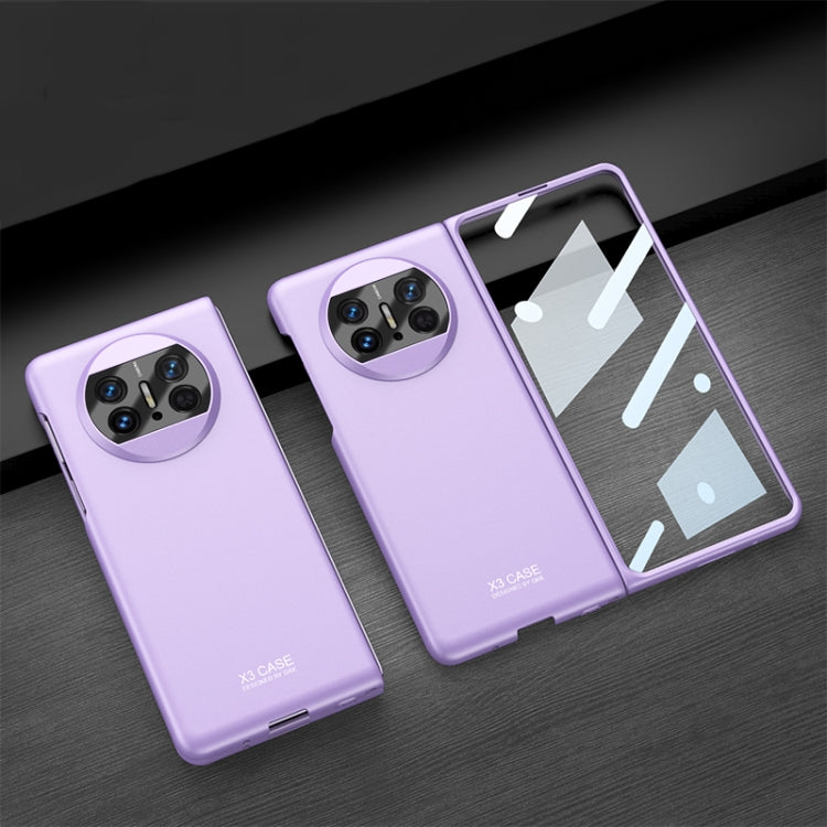 For Huawei Mate X3 GKK Integrated Ultra-thin Full Coverage Phone Flip Case(Purple) - Huawei Cases by GKK | Online Shopping UK | buy2fix