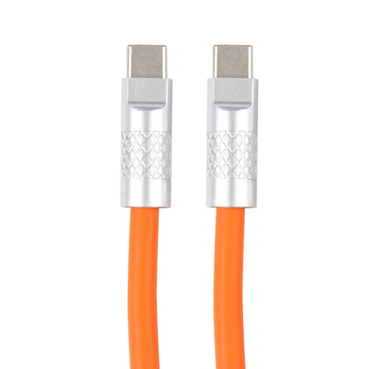 Mech Series 120W USB-C / Type-C to USB-C / Type-C Metal Plug Silicone Fast Charging Data Cable, Length: 1.2m(Orange) -  by buy2fix | Online Shopping UK | buy2fix