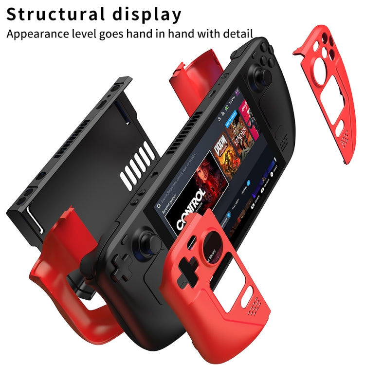 GKK For Steam Deck Color Contrast Anti-fall Game Console Case(Black) - Accessories by GKK | Online Shopping UK | buy2fix