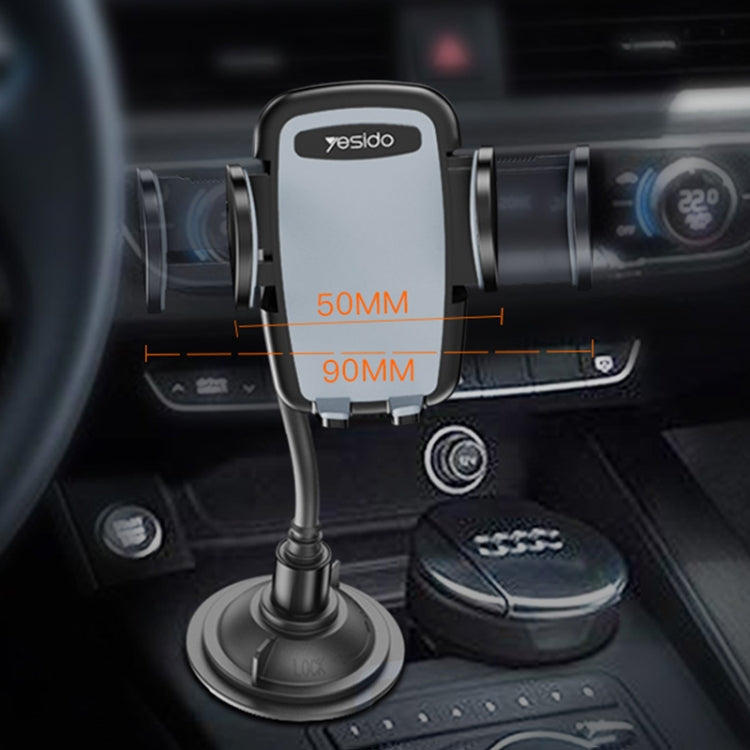 Yesido C112 Universal Car Water Cup Holder Telescopic Hose Phone Holder(Black) -  by Yesido | Online Shopping UK | buy2fix