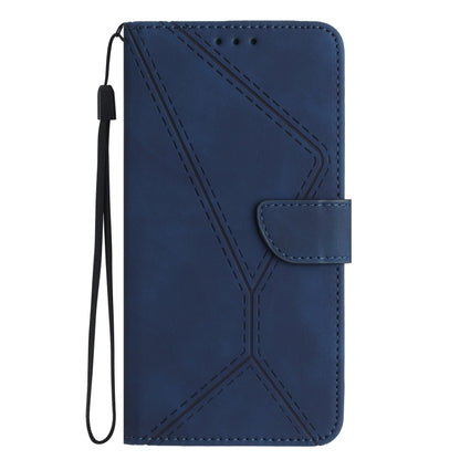 For Xiaomi 13 Lite Stitching Embossed Leather Phone Case(Blue) - 13 Lite Cases by buy2fix | Online Shopping UK | buy2fix