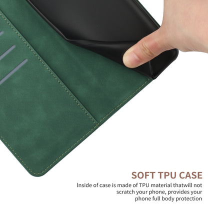 For Xiaomi POCO F4 5G Stitching Embossed Leather Phone Case(Green) - Xiaomi Cases by buy2fix | Online Shopping UK | buy2fix