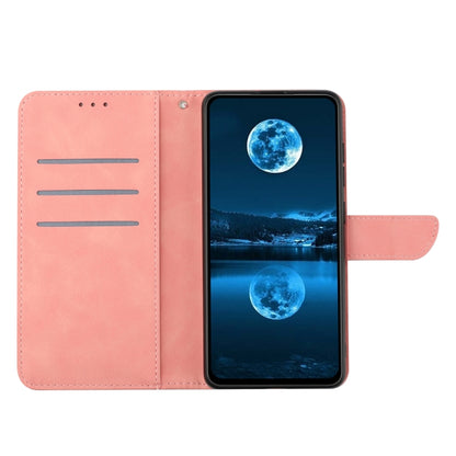 For Xiaomi POCO X4 GT Stitching Embossed Leather Phone Case(Pink) - Xiaomi Cases by buy2fix | Online Shopping UK | buy2fix