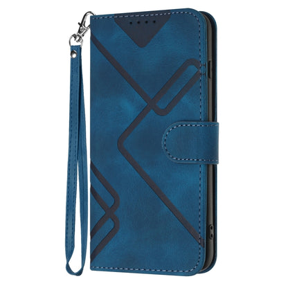 For Honor 10 Lite Line Pattern Skin Feel Leather Phone Case(Royal Blue) - Honor Cases by buy2fix | Online Shopping UK | buy2fix