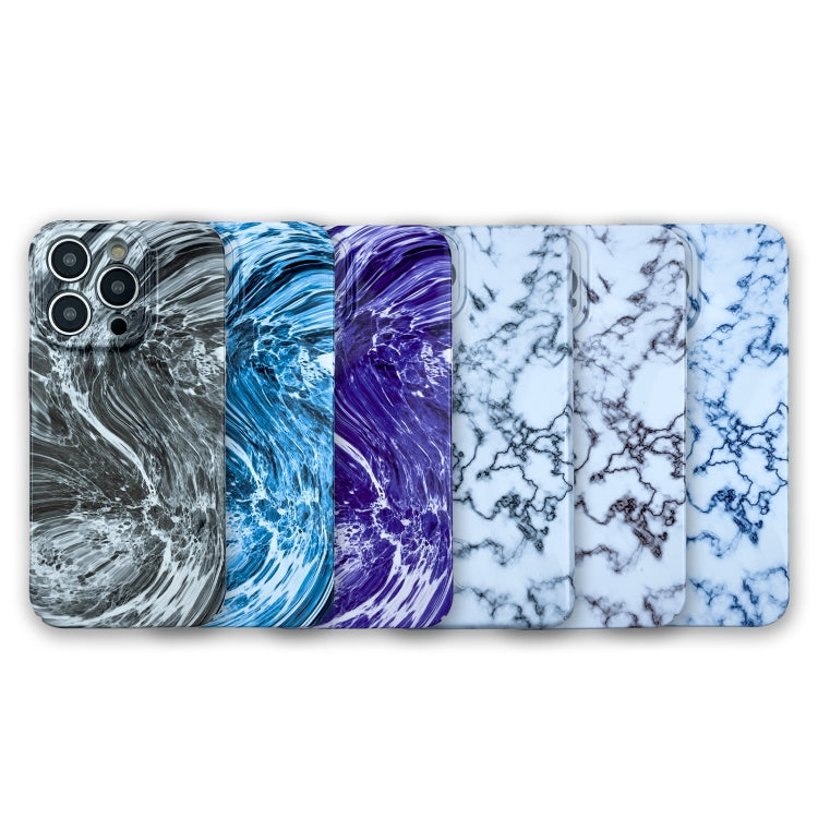 For iPhone 11 Marble Pattern Phone Case(Navy Blue White) - iPhone 11 Cases by buy2fix | Online Shopping UK | buy2fix