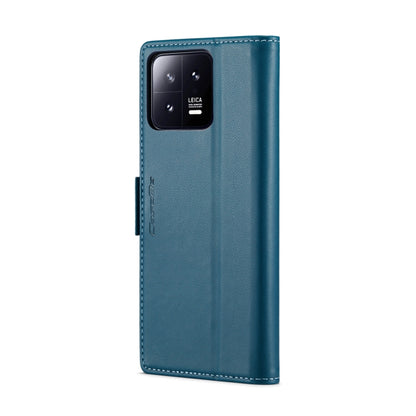 For Xiaomi 13 CaseMe 023 Butterfly Buckle Litchi Texture RFID Anti-theft Leather Phone Case(Blue) - 13 Cases by CaseMe | Online Shopping UK | buy2fix